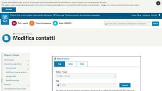 
                            3. Modifica Contatti - Inps