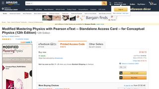 
                            7. Modified Mastering Physics with Pearson eText ... - Amazon.com