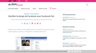 
                            6. Modifier le design de Facebook avec Facebook Flat - BDM