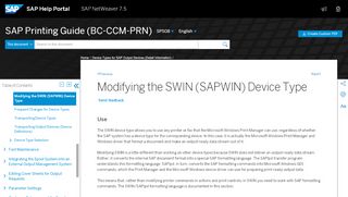 
                            3. Modifying the SWIN (SAPWIN) Device Type - SAP Help Portal