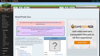 
                            3. Mods/Portal Gun – Official Minecraft Wiki