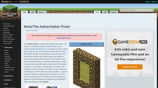 
                            3. Mods/The Aether/Aether Portal – Official Minecraft Wiki