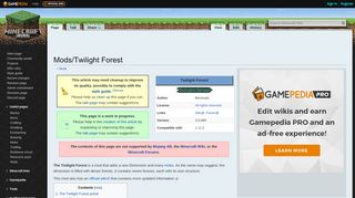 
                            4. Mods/Twilight Forest – Official Minecraft Wiki