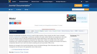 
                            5. Mòdul - Joomla! Documentation