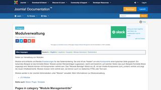 
                            8. Modulverwaltung - Joomla! Documentation