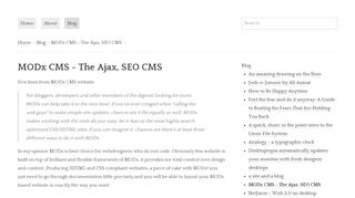 
                            5. MODx CMS - The Ajax, SEO CMS - zidesigns.com