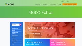 
                            9. MODX Extras | MODX