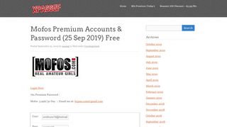 
                            5. Mofos Premium Accounts & Password - xpassgf.com