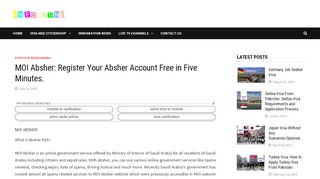 
                            3. MOI Absher: Free Register Your Absher Account in Five Minutes.