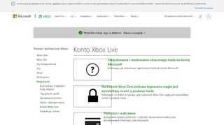
                            5. Moje konto : Konto Xbox Live