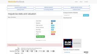 
                            7. Mojusk : Informativni web portal unsko sanskog kantona Website stats ...