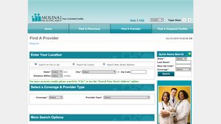 
                            9. Molina Healthcare - Provider Search