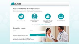 
                            1. Molina Provider Portal - Molina Healthcare