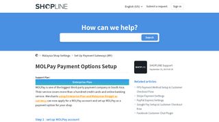 
                            6. MOLPay Payment Options Setup – SHOPLINE FAQ