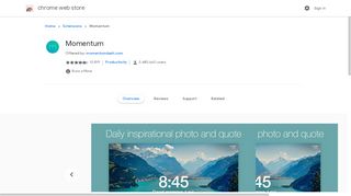 
                            9. Momentum - Chrome Web Store