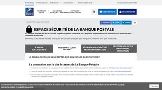 
                            3. Mon espace client internet – La Banque Postale