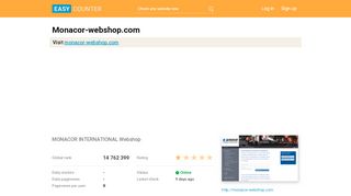 
                            9. Monacor-webshop.com: Login / Benutzer - Monacor