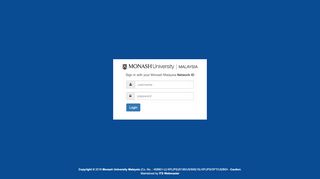 
                            3. Monash WebDrive - Login