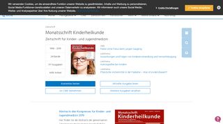 
                            4. Monatsschrift Kinderheilkunde | MoKi | springermedizin.de