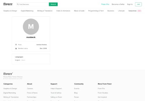 
                            7. monbeck | Fiverr