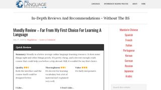 
                            3. Mondly Review – Far From My First Choice For Learning A ...