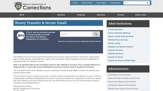 
                            2. Money Transfer and Secure Email | Missouri Department of ...
