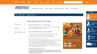 
                            8. Money Transfer to India from UK - ICICI Bank