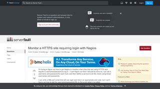 
                            3. Monitor a HTTPS site requiring login with Nagios