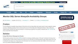 
                            9. Monitor SQL Server AlwaysOn Availability Groups