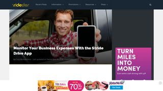 
                            8. Monitor Your Business Expenses With the Stride Drive App ...
