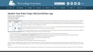 
                            2. Monitor Your Water Usage with EyeOnWater App | landings.org