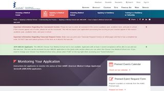 
                            3. Monitoring Your Application - AAMC Students