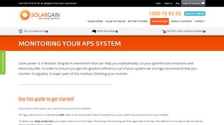 
                            7. Monitoring Your APS System - Solar Panels - Solargain