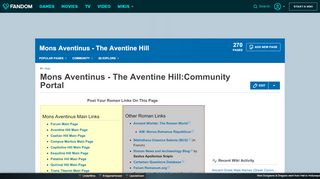 
                            9. Mons Aventinus - The Aventine Hill:Community Portal | Mons ...