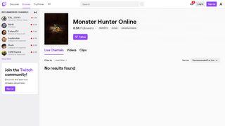 
                            3. Monster Hunter Online - Live Streams - Twitch