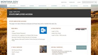 
                            4. Montana's Official State Website - STATE EMPLOYEE ACCESS