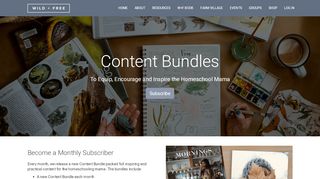 
                            4. Monthly Content Bundles - Wild + Free