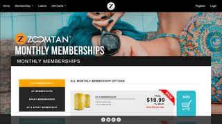 
                            3. Monthly Memberships - My Zoom Tan