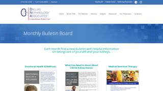 
                            7. Monthly Patient Bulletin - Dallas Nephrology Associates