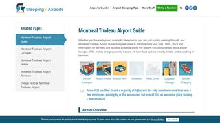 
                            5. Montreal Trudeau Airport Guide - Sleeping in Airports