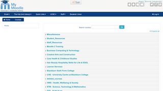 
                            3. Moodle: Course categories - Blackburn College Moodle