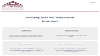 
                            8. moodle, E-learning: Login to the site - Unitelma Sapienza