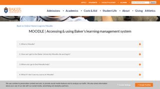 
                            8. Moodle FAQ - Online Management - Baker University