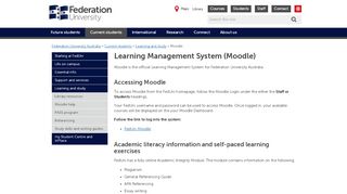 
                            8. Moodle - Federation University Australia