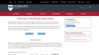 
                            2. Moodle Help Center | Albright College