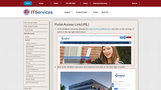 
                            9. Moodle, How to Login - Stratford University