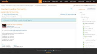 
                            6. Moodle in English: apache benchmarking... - Moodle.org