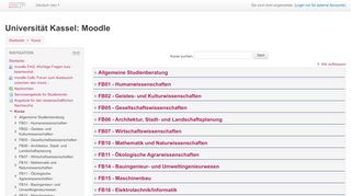 
                            6. Moodle: Kursbereiche - moodle-15-18.uni-kassel.de