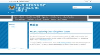 
                            8. MOODLE | Memorial Preparatory for Scholars and Athletes