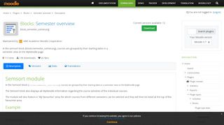 
                            7. Moodle plugins directory: Semester overview